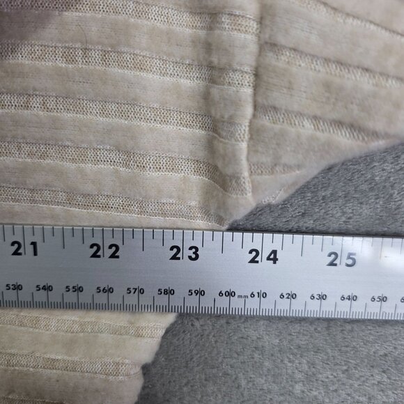 Womens 2pc SHEIN Cream Ribbed Mock Layer Dress Long Sleeve Bodycon Size S - Picture 6 of 11